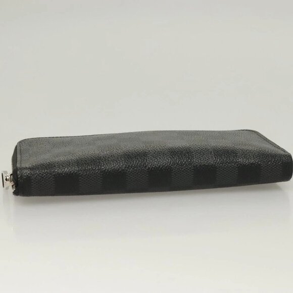 LOUIS VUITTON Damier Graphite Zippy Wallet Vertical N63095 LV Auth SW1050 - Picture 7 of 16